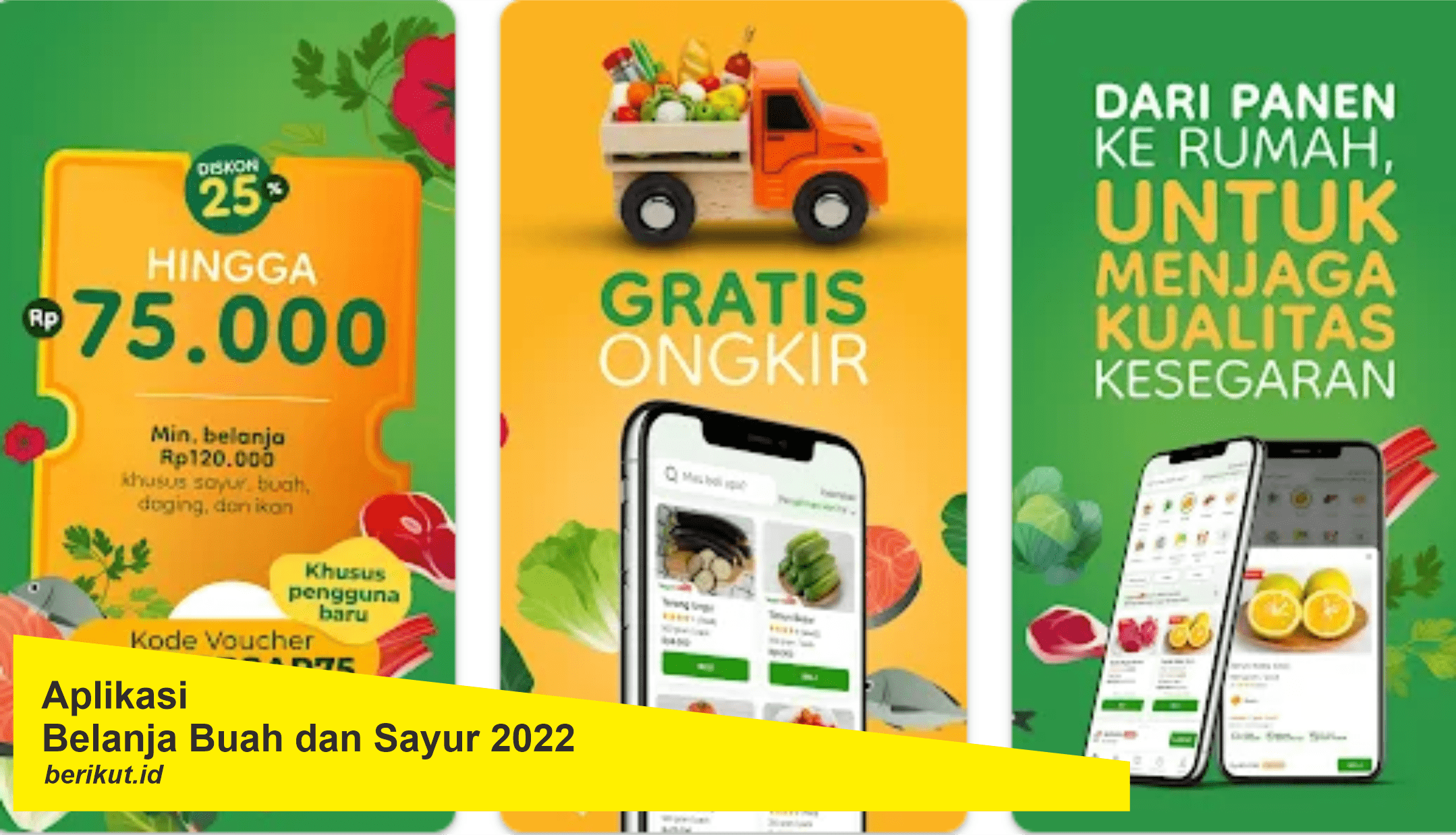 6+ Aplikasi Untuk Belanja Buah dan Sayur 2022