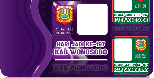 5+ Twibbon HUT Kabupaten Wonosobo ke-197 Tahun 2022
