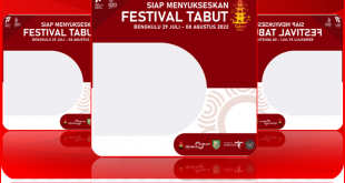 Twibbon FESTIVAL TABUT BENGKULU 2022