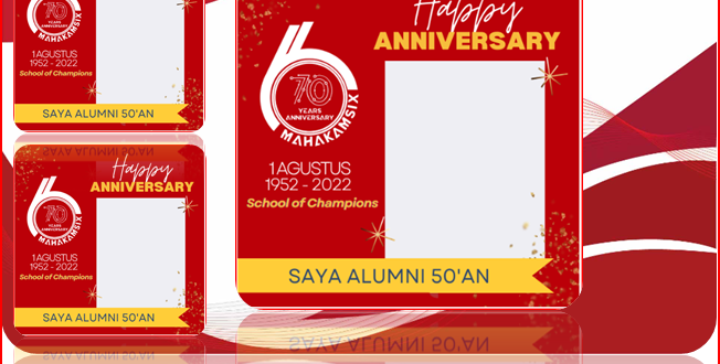Twibbon Happy Anniversary 70 Tahun SMA 6 Jakarta 2022