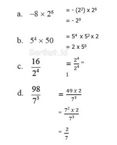 Jawaban Matematika kelas 9 Semester 1 Uji Kompetensi 1 halaman 58