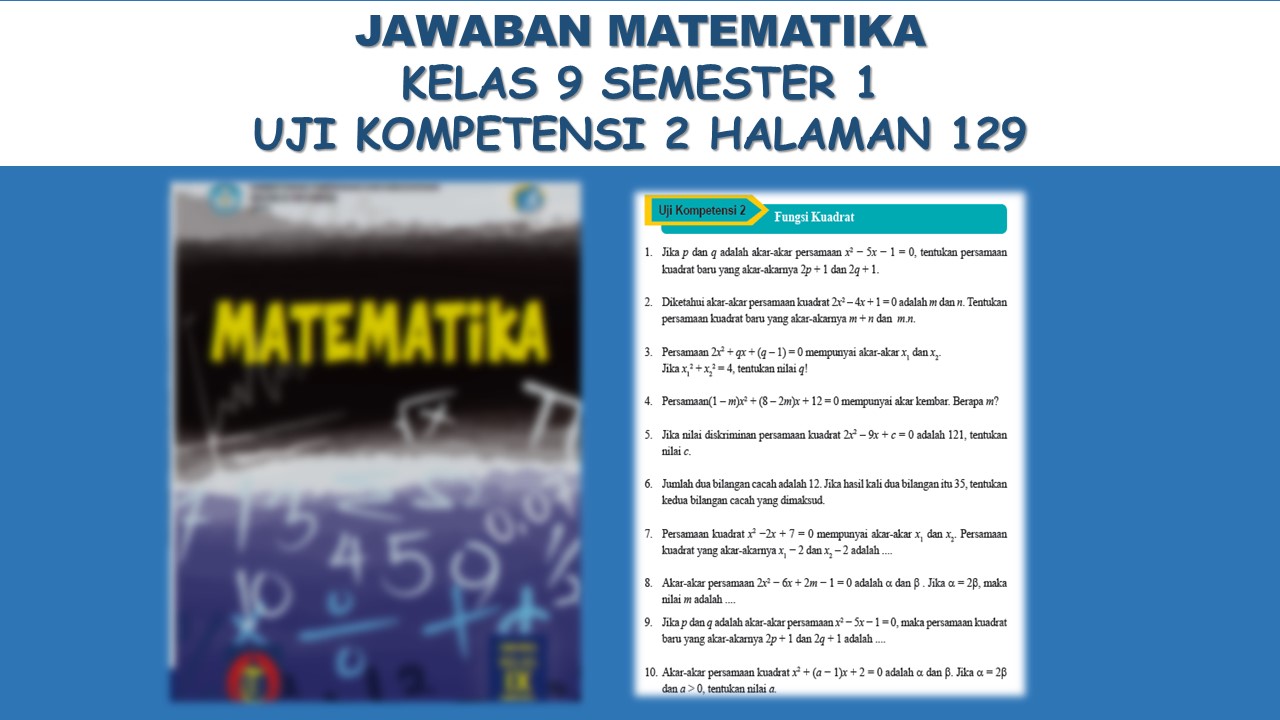 Jawaban Matematika Kelas 9 Halaman 129