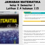 Jawaban Matematika kelas 9 Latihan 2.4 halaman 115