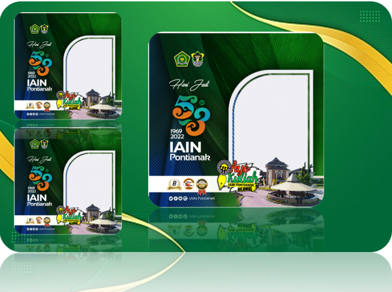 Twibbon Hari Jadi IAIN Pontianak ke-53 Tahun 2022
