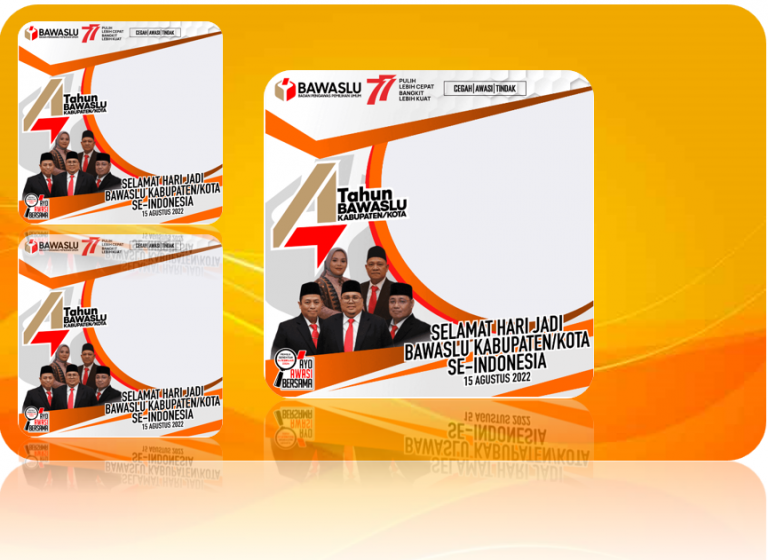 Twibbon HUT ke-4 BAWASLU Kabupaten/Kota Tahun 2022