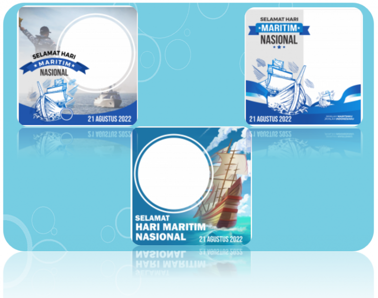 Ragam Twibbon Hari Maritim Nasional Tahun 2022