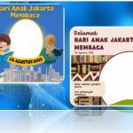 Ragam Twibbon Hari Anak Jakarta Membaca 2022