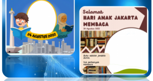 Ragam Twibbon Hari Anak Jakarta Membaca 2022