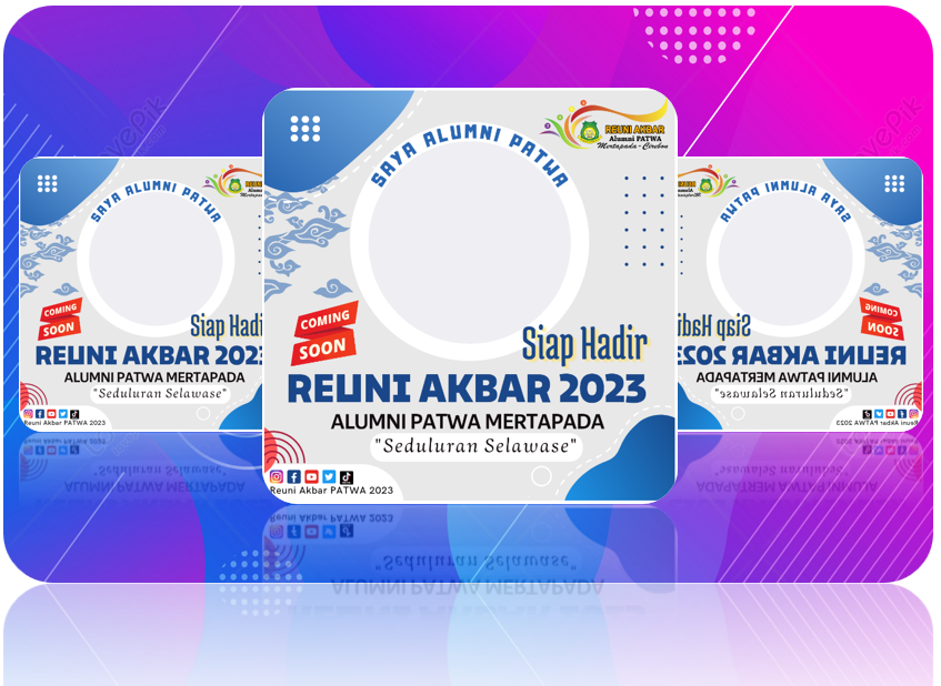 Twibbon Reuni Akbar 2023 Alumni PATWA Mertapada