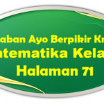 Jawaban Ayo Berpikir Kreatif Matematika Kelas 10 Halaman 71