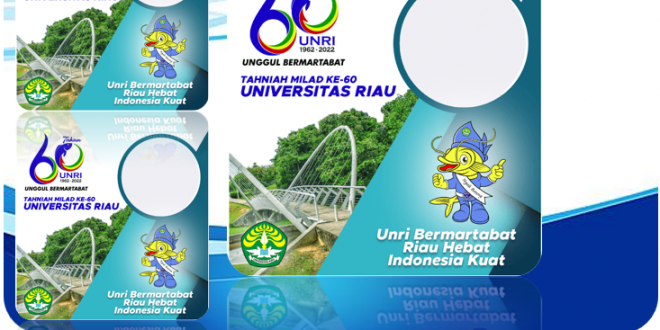 Twibbon Milad ke- 60 Universitas Riau UNRI Tahun 2022