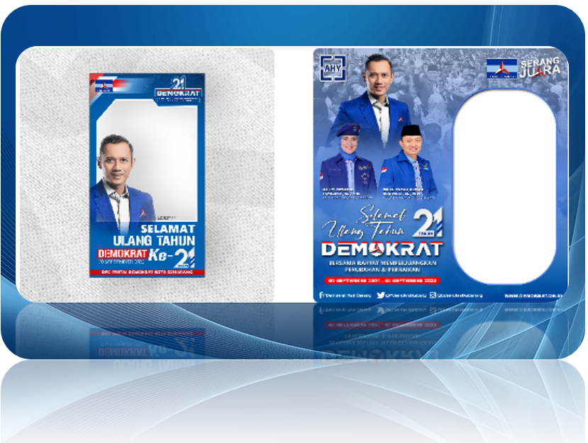 Ragam Twibbon HUT ke-21 Partai Demokrat Tahun 2022