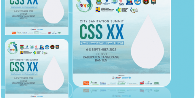 Twibbon City Sanitation Summit CSS ke-20 Tangerang 2022