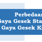 Perbedaan Gaya Gesek Statis dan Gaya Gesek Kinetis