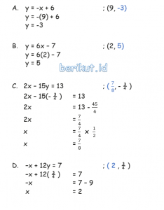 Jawaban Matematika Uji Kompetensi 5 Kelas 8 