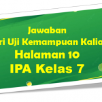 Jawaban Uji Kemampuan IPA Halaman 10 Kelas 7