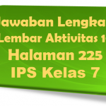 Jawaban Lembar Aktivitas 10 IPS Halaman 225 Kelas 7