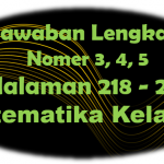 Jawaban No 3, 4, 5 Matematika Halaman 218 – 219 Kelas 10