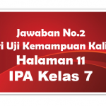 Jawaban No 2 Uji Kemampuan IPA Halaman 11