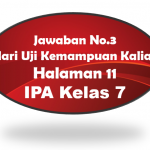 Jawaban No 3 Uji Kemampuan IPA Halaman 11