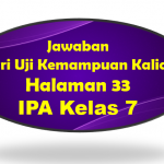 Jawaban Soal No 5 Uji Kemampuan IPA Halaman 33 Kelas 7