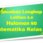 Jawaban Latihan 3.4 Matematika Halaman 80 Kelas 10