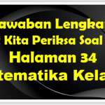 Jawaban Mari Kita Periksa Soal No 3 Matematika Halaman 34 Kelas 7
