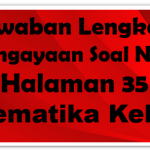 Jawaban Pengayaan No 2 Matematika Halaman 35 Kelas 7