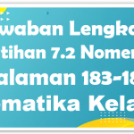 Jawaban Latihan 7.2 Nomer 2 Matematika Halaman 183-184 Kelas 10
