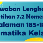 Jawaban Latihan 7.2 Nomer 3 Matematika Halaman 185-186 Kelas 10