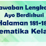 Jawaban Ayo Berdiskusi Matematika Halaman 181-182 Kelas 10
