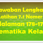 Jawaban Latihan 7.1 Nomer 1 Matematika Halaman 178-179 Kelas 10