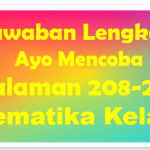 Jawaban Ayo Mencoba Matematika Halaman 208-209 Kelas 10
