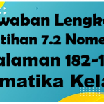 Jawaban Latihan 7.2 Nomer 1 Matematika Halaman 182-183 Kelas 10