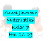Kunci Jawaban Matematika Kelas 7 Hal 26-29