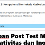 Jawaban Post Test Modul 1 Topik 11