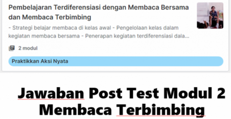 Jawaban Post Test Modul 2 Topik 14