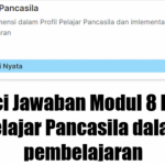 Jawaban Post Test Modul 8 Topik Profil Pelajar Pancasila