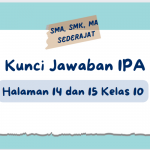 Kunci Jawaban IPA Halaman 14 dan 15 Kelas 10