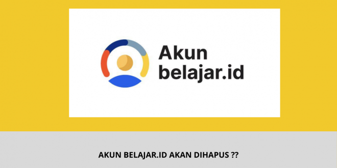 Akun belajar.id dihapus