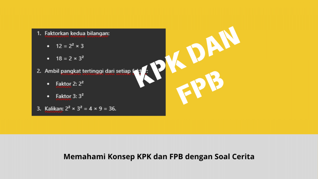 Konsep KPK dan FPB